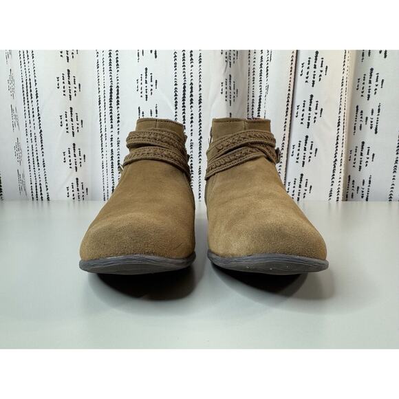 Minnetonka Womens Dixon Suede Boots 9.5 Brown Rodeo Cowgirl Country Western Boho - Picture 7 of 14